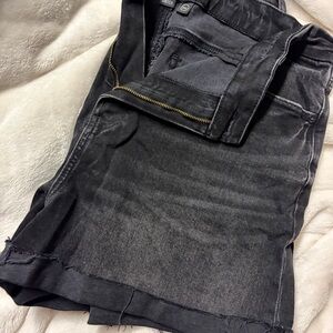 American Eagle Outfitters Black Washed Denim Shorts
